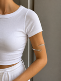 بازوبند آبکاری نقره توی شش طرح جذاب