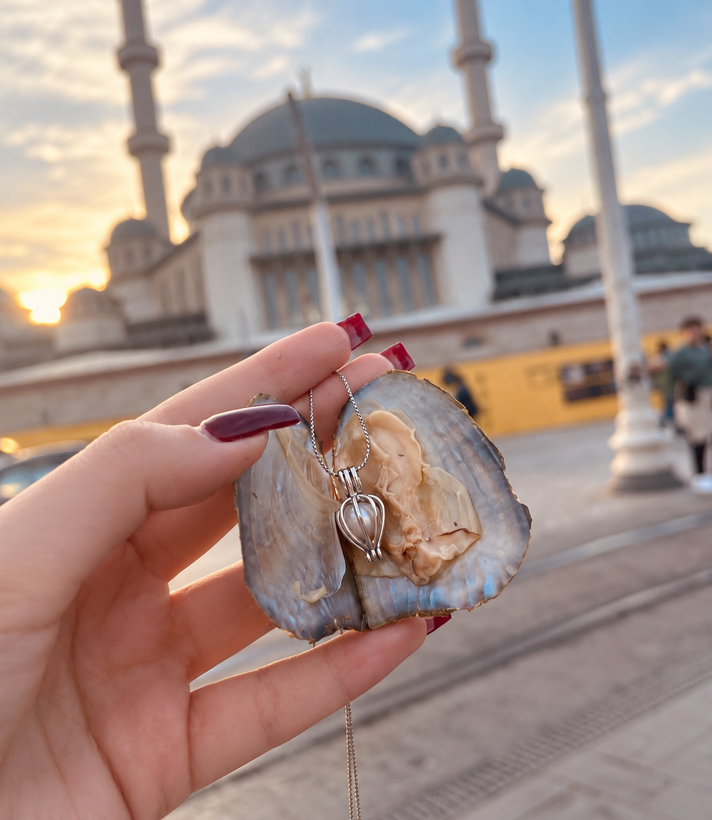 گردنبند مروارید عشق مروارید طبیعی پرورشی اصل